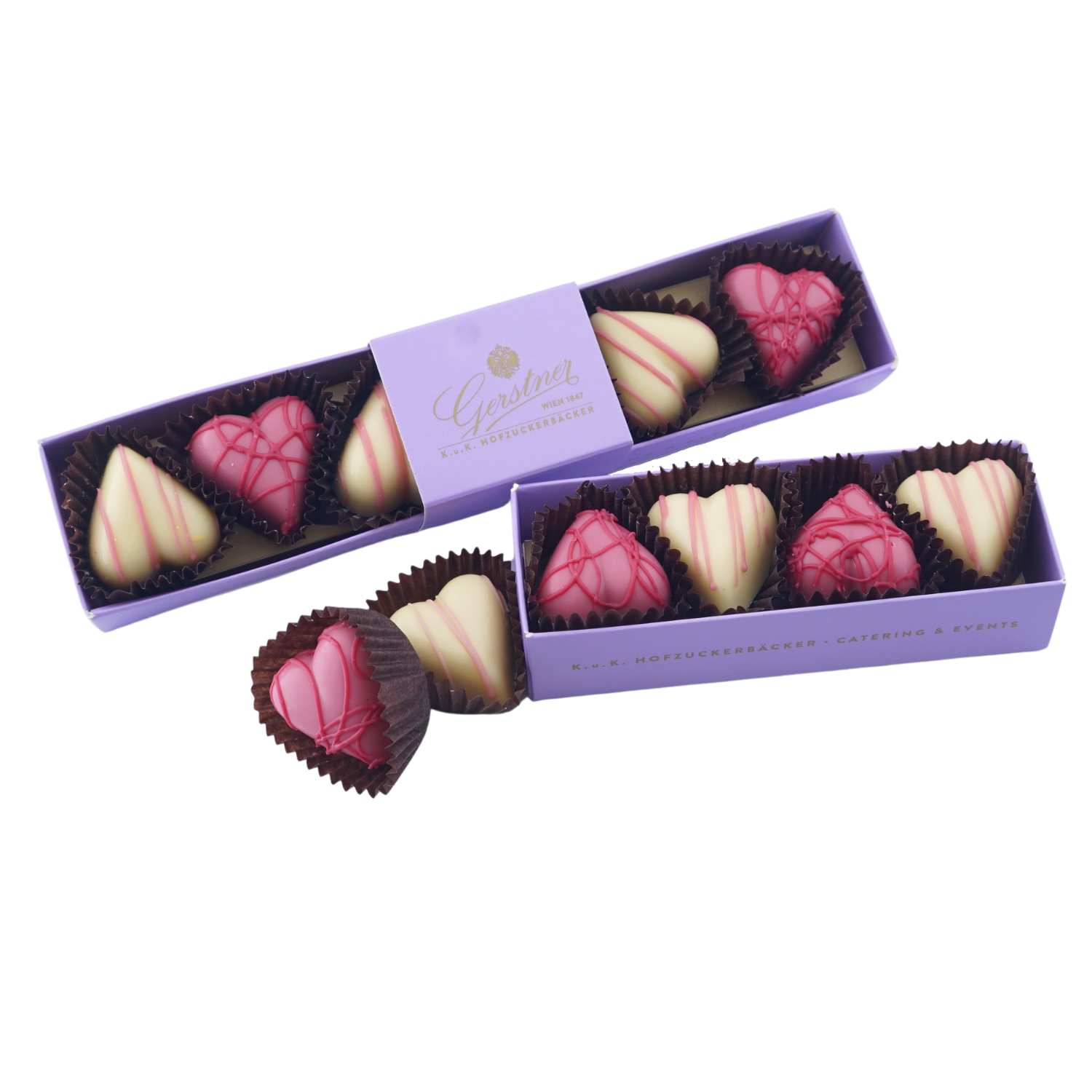 Chocolate hearts tradition box
